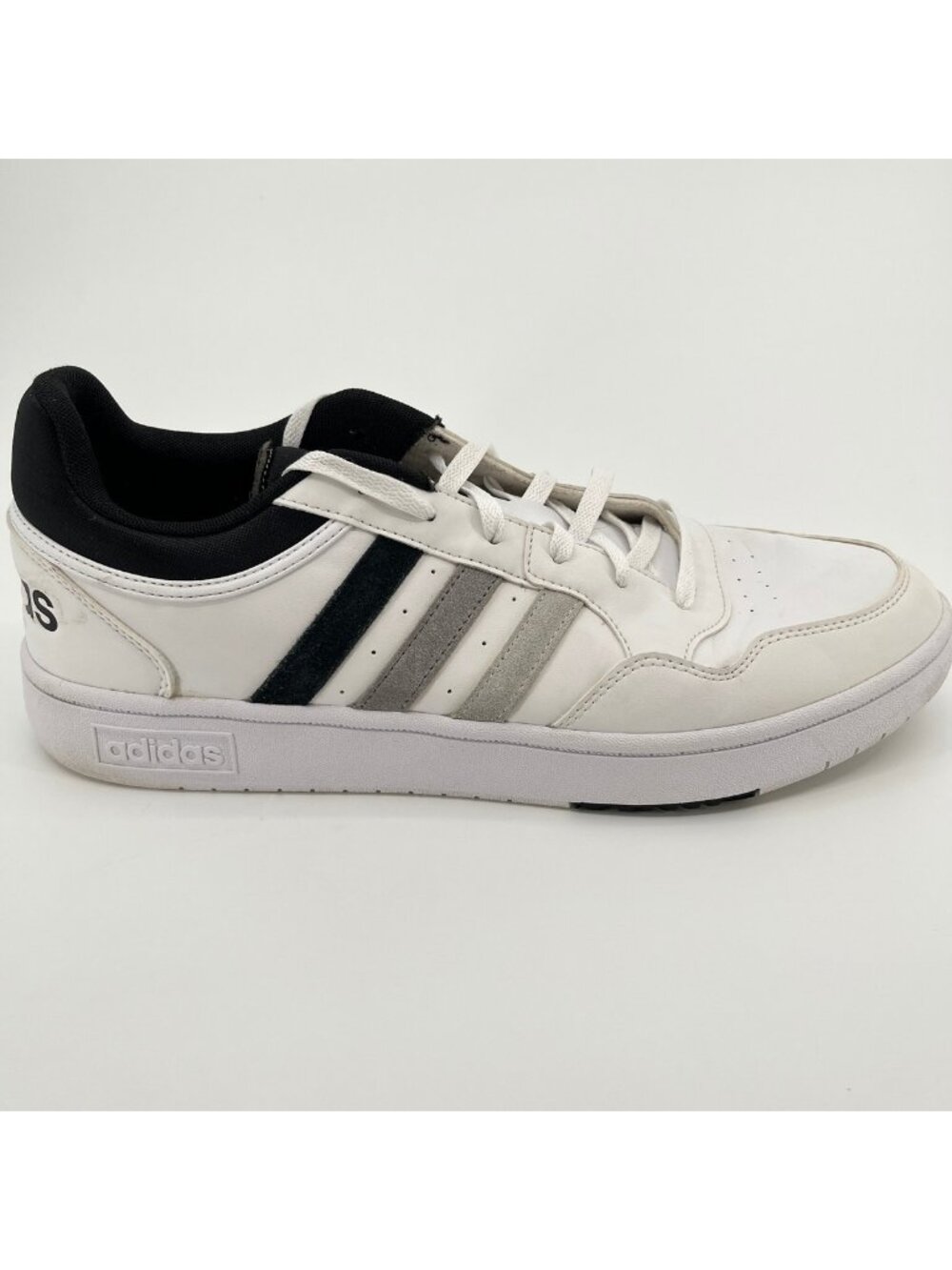 Adidas Hoops 3.0 Classic Vintage Mens Size 14 White Athletic Shoes Sneakers